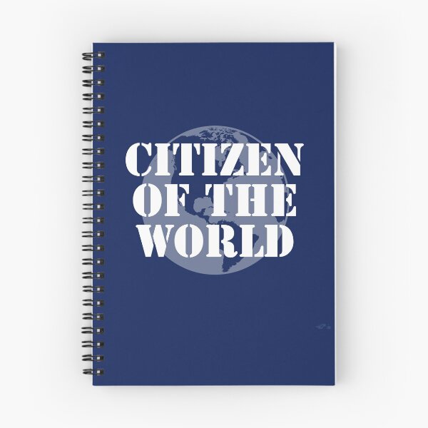 Item preview, Citizen of the world- written with white over deep blue background designed and sold by FCEalin.
