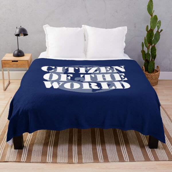 Item preview, Citizen of the world- written with white over deep blue background designed and sold by FCEalin.