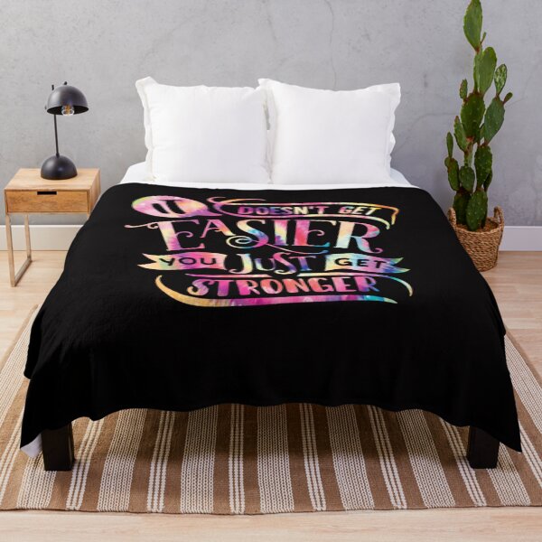 Item preview, It Never Gets Easier You Just Get Stronger, motivational quotes designed and sold by ArtDeziGn.