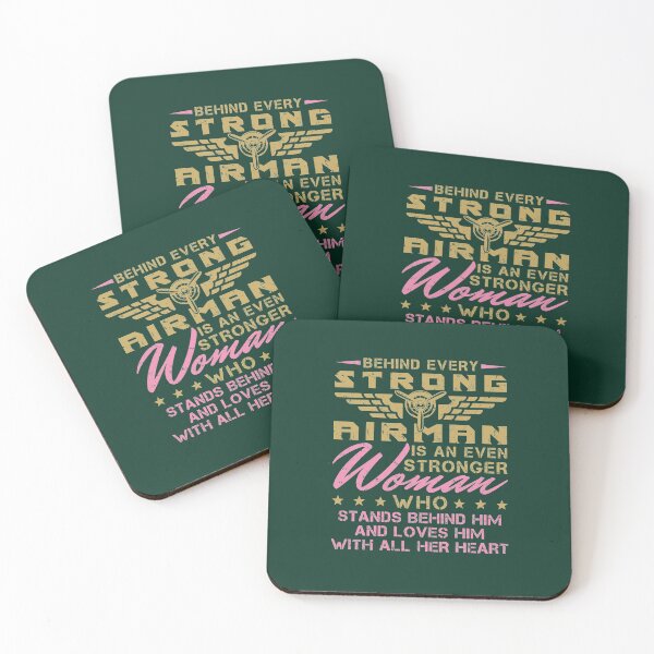 Item preview, Behind Every Strong Airman Military Wife Girlfriend designed and sold by jaygo.