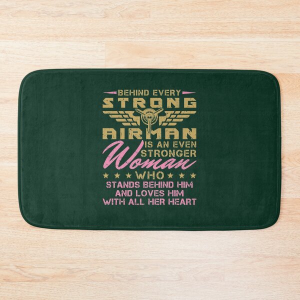 Item preview, Behind Every Strong Airman Military Wife Girlfriend designed and sold by jaygo.