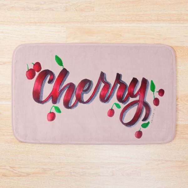 Item preview, Cherry Fruit Hand Lettering designed and sold by Trisha Banlasan.