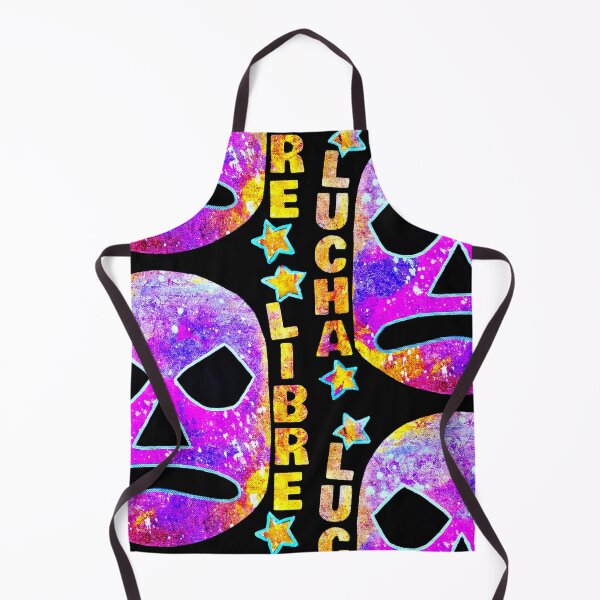 Item preview, Lucha Libre Star (Violet) - original acrylic and spray paint work on 10x10" canvas designed and sold by PixelPalmer.