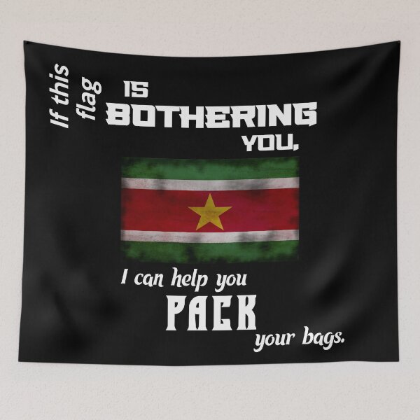 Item preview, Surinamese flag - pack your bags designed and sold by 2Girls1Shirt.