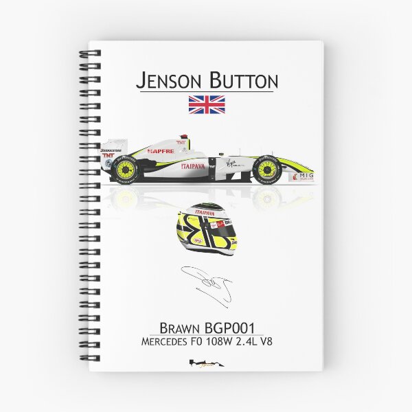 Item preview, Jenson Button - Brawn BGP001 Driver & Helmet designed and sold by JageOwen.