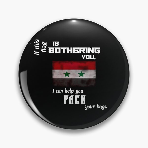 Item preview, Syrian flag - pack your bags designed and sold by 2Girls1Shirt.