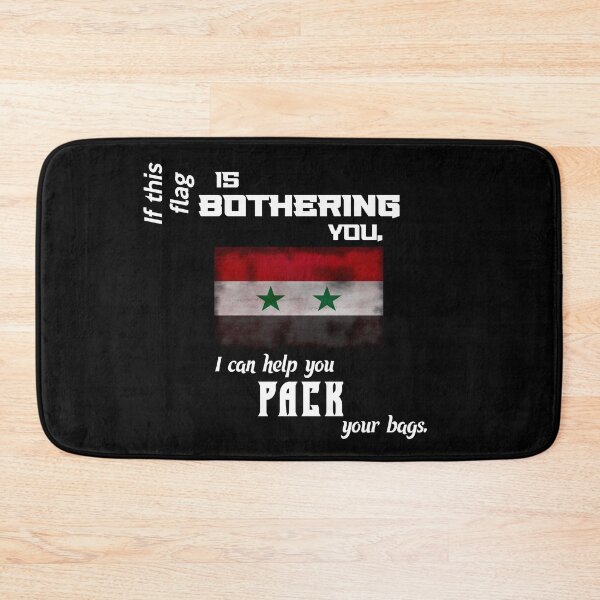 Item preview, Syrian flag - pack your bags designed and sold by 2Girls1Shirt.