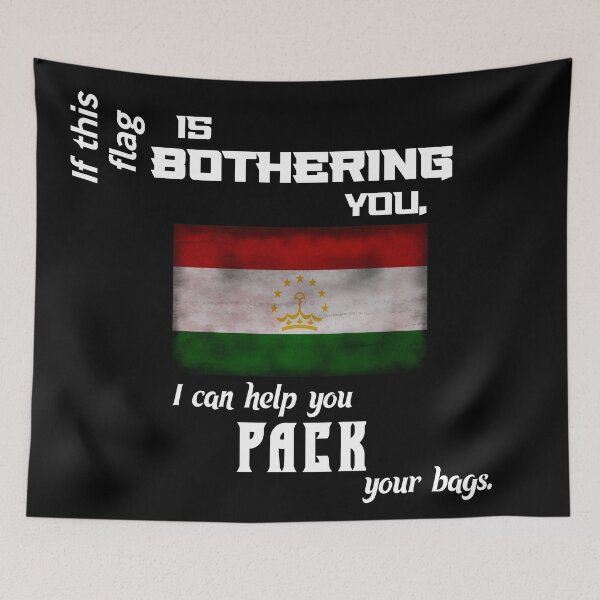 Item preview, Tajik flag - pack your bags designed and sold by 2Girls1Shirt.