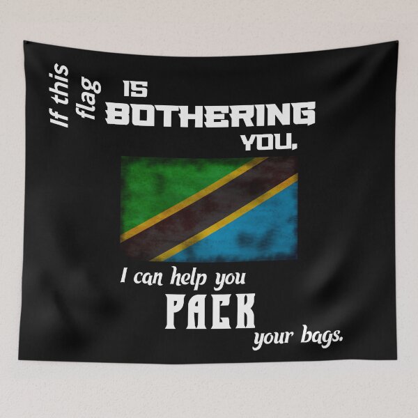 Item preview, Tanzanian flag - pack your bags designed and sold by 2Girls1Shirt.