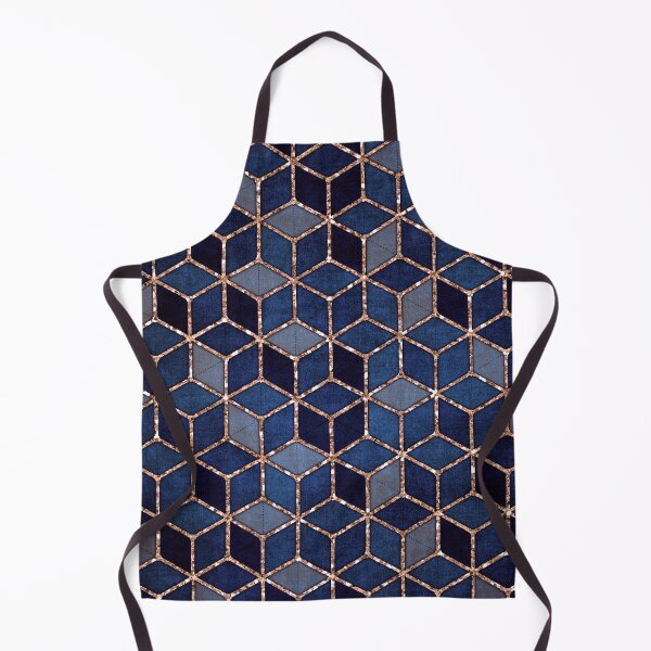 Item preview, Shades Of Purple & Blue Cubes Pattern designed and sold by Gypsy Queen.
