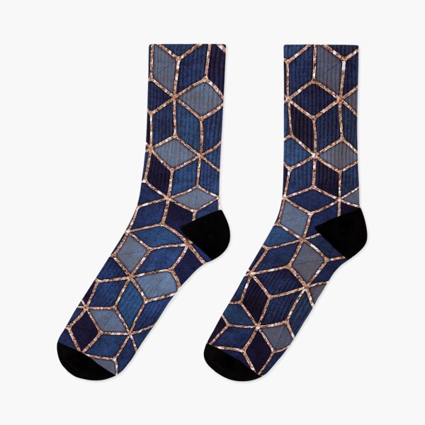 Item preview, Shades Of Purple & Blue Cubes Pattern designed and sold by Gypsy  Queen.