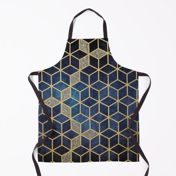 Item preview, Shades Of Blues Cubes Pattern designed and sold by Gypsy  Queen.