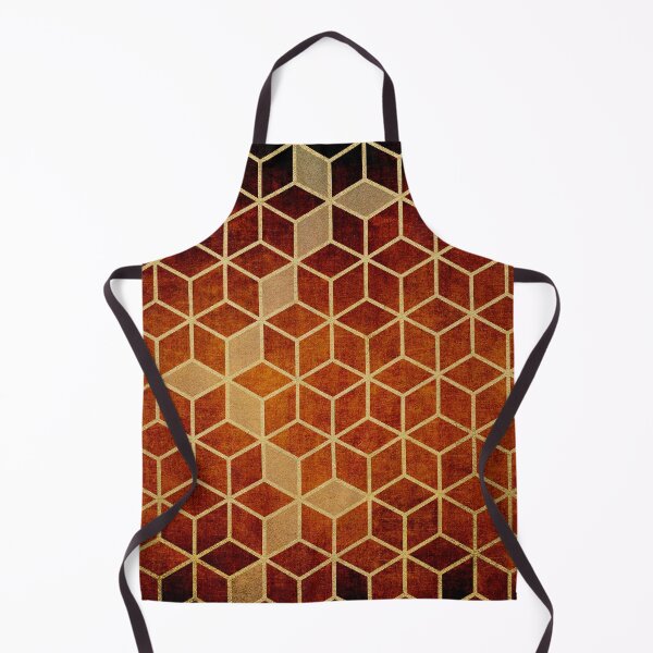 Item preview, Shades Of Orange and Dark Red Cubes Pattern designed and sold by Gypsy  Queen.