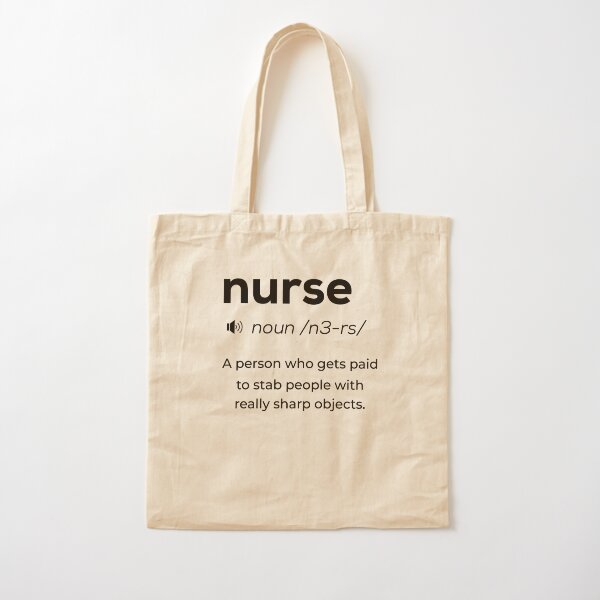 Funny Nurse Canvas Lunch Bag
