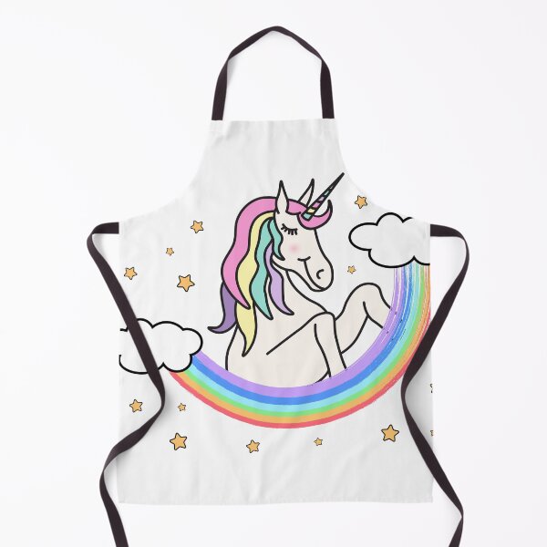 Item preview, Cute unicorn with rainbow and stars. Cartoon illustration designed and sold by TJprint.
