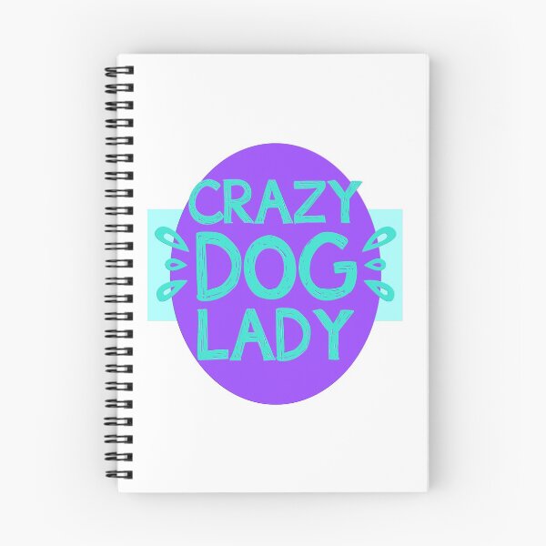 Artikelvorschau, Crazy Dog Lady - Lila und Blaugrün entworfen und verkauft von Douglas Walker.