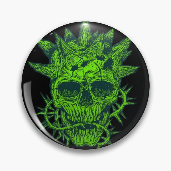 Item preview, skull green unique designed and sold by artomazo.