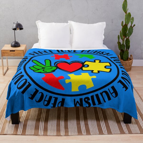 Item preview, Peace, Love, Autism designed and sold by Rosinda.