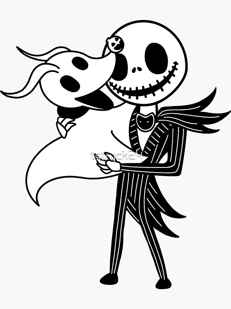 3 Pack Jack Skellington Moon Sticker Decals - 5.5x5.5 Inch Vinyl For Cars & Laptops