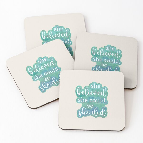 Item preview, Phil 4:13 She Believed She Could - Blue-Green designed and sold by amazingjoy.