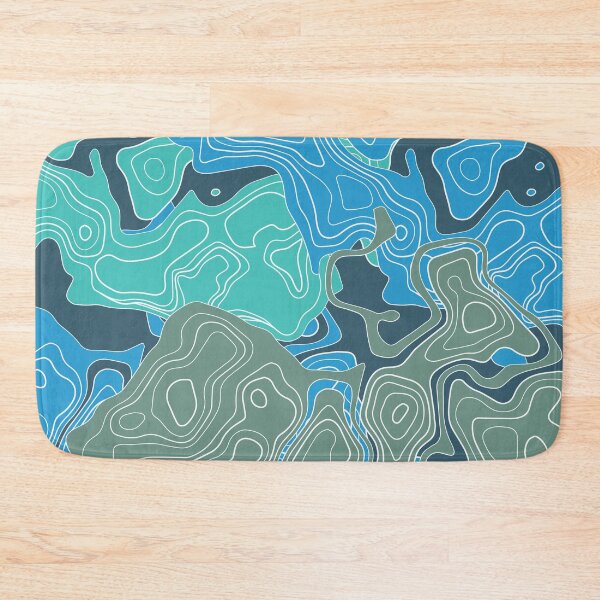 Item preview, Blue Elevation Geology Pattern  designed and sold by ckylin.