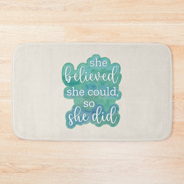 Item preview, Phil 4:13 She Believed She Could - Blue-Green designed and sold by amazingjoy.