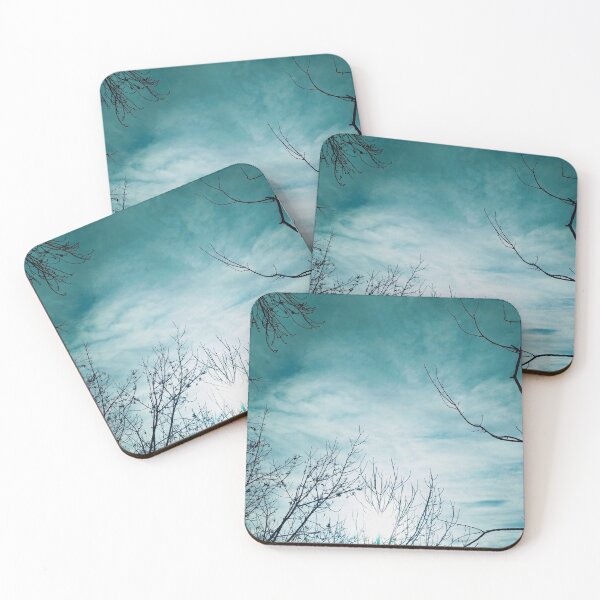 Item preview, Sun shining brightly in the sky covered with cirrus clouds on a winter day, natural background  designed and sold by helenkaiy.