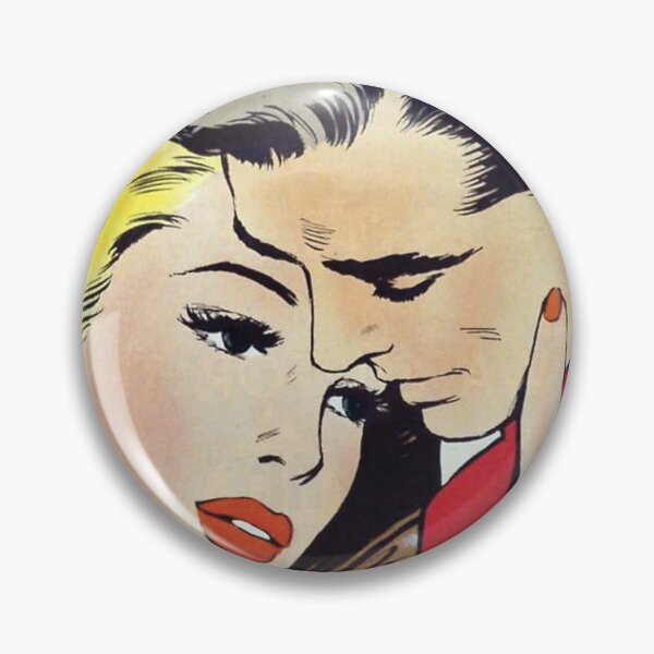 Item preview, A couple share an intimate moment together - vintage retro comic designed and sold by CoolVintageArt.