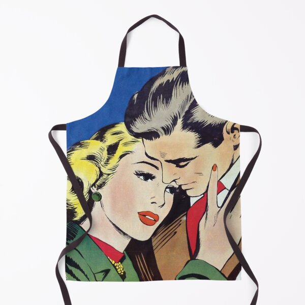 Item preview, A couple share an intimate moment together - vintage retro comic designed and sold by CoolVintageArt.