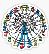 colorful ferris wheel Sticker