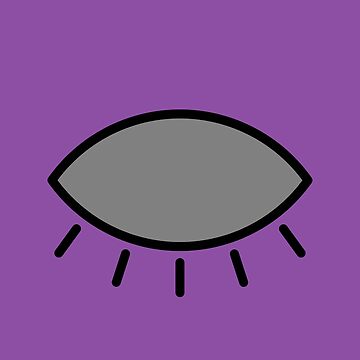 Artwork thumbnail, Closed eye - purple by reIntegration