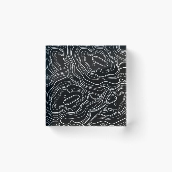Item preview, Black and White Elevation Geology Pattern  designed and sold by ckylin.