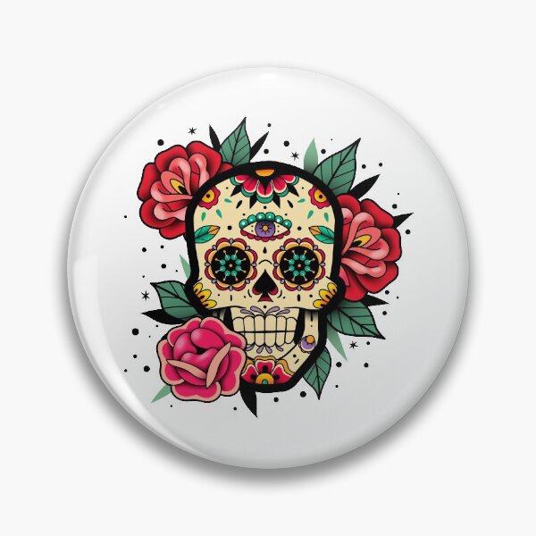 Item preview, Sugar Skull With Roses Art Collection designed and sold by JTS STORE.