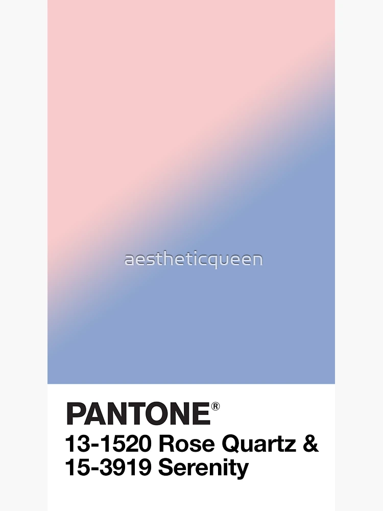 rose quartz / serenity Notebook: Find Your Pantone True Color