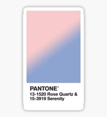 Rosenquarz und Gelassenheit Pantone Sticker
