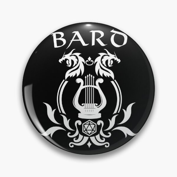 Item preview, DnD Bard Class D20 Symbol Print designed and sold by ToplineDesigns.