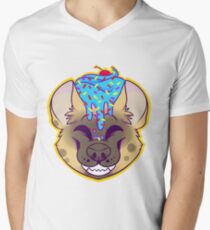 Cupcake Spotted Hyena Men's V-Neck T-Shirt