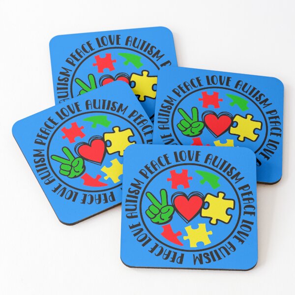 Item preview, Peace, Love, Autism designed and sold by Rosinda.