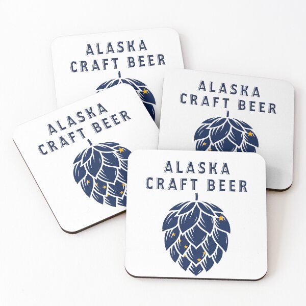 Item preview, Alaska State Flag Drink Local Alaska Craft Beer Hops United States of Craft Beer designed and sold by Chris Munz.