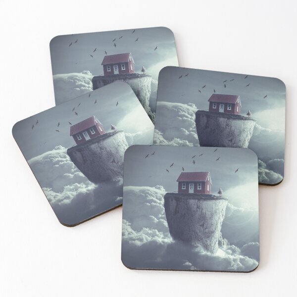 Item preview, House and kid on the flying island designed and sold by KomaVisuals.