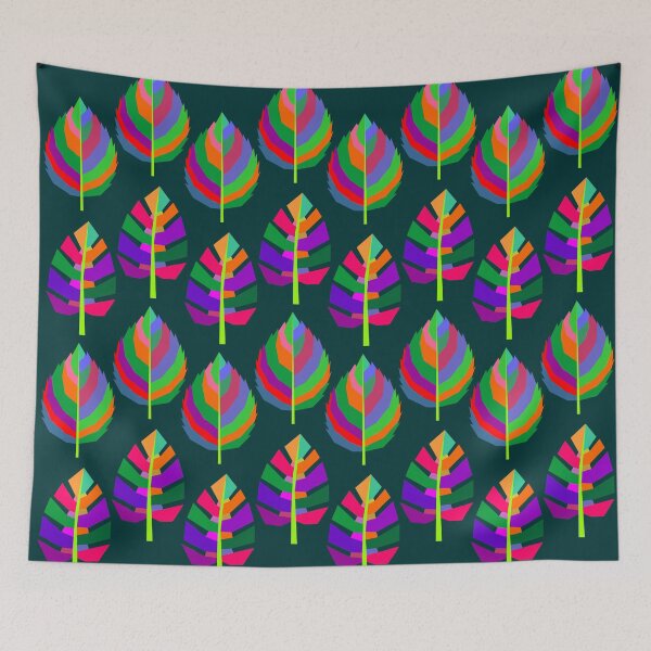 Item preview, colorful leaf patterns 3 designed and sold by ahmadnusyirwan.