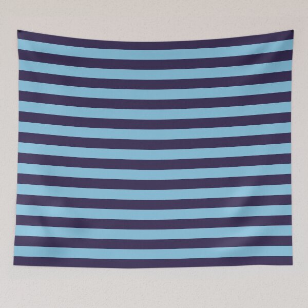 Item preview, Small NAVY BLUE and BABY BLUE Horizontal STRIPES designed and sold by RachelMacht.