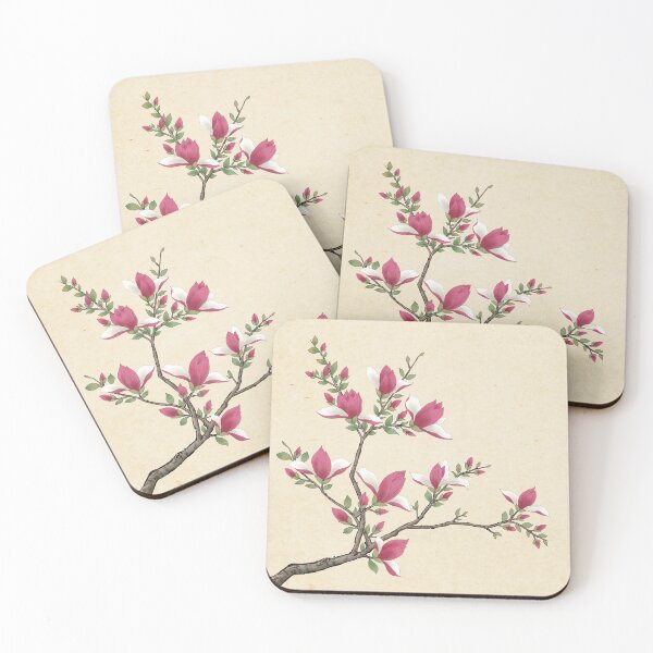Item preview, Magnolia A: Minhwa-Korean traditional/folk art designed and sold by minsillust.