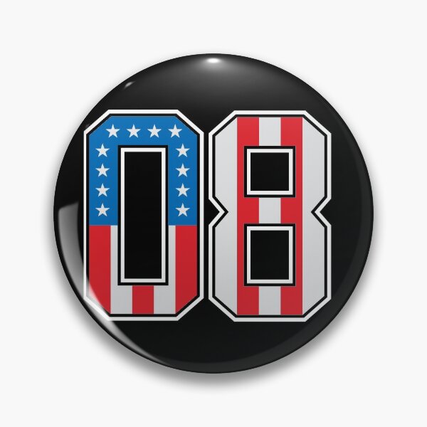 Item preview, Lucky Number 8 American Classy Numbers eight United States Flag designed and sold by Urosek.