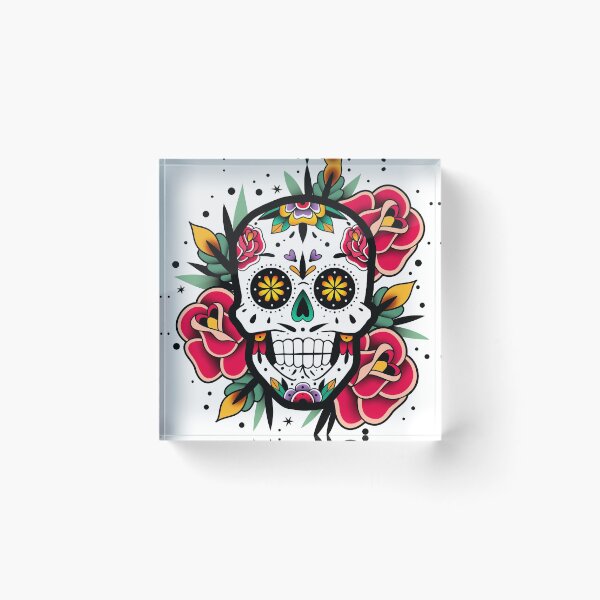Item preview, Sugar Skull With Roses Art Collection designed and sold by JTS STORE.