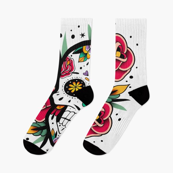 Item preview, Sugar Skull With Roses Art Collection designed and sold by JTS STORE.