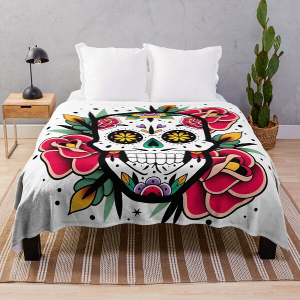 Item preview, Sugar Skull With Roses Art Collection designed and sold by JTS STORE.