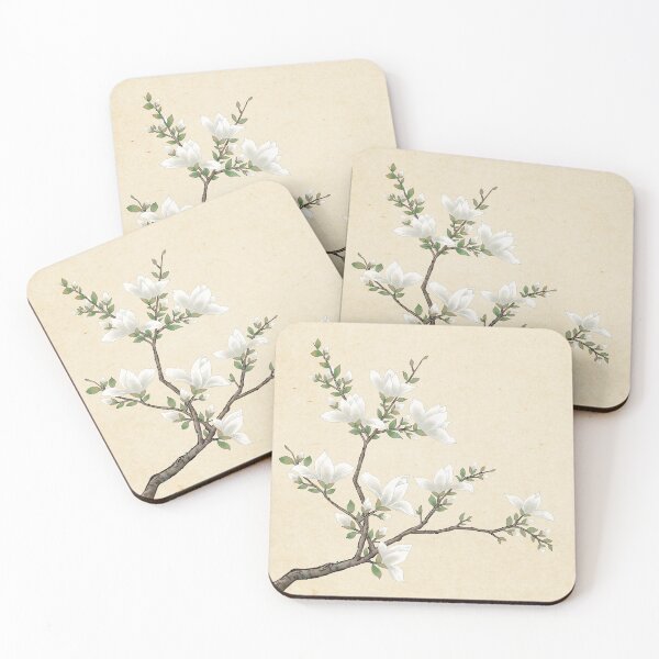 Item preview, Magnolia B: Minhwa-Korean traditional/folk art designed and sold by minsillust.