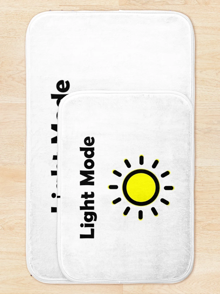 Thumbnail 5 of 6, Bath Mat, Light Mode for Oldtimers, IDE Programming, Software Engineer, Computer Science, Web, WWW, Programming Humor designed and sold by Max-Wear.