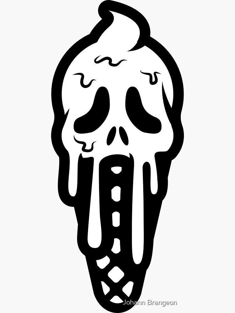 "Ice Scream" Sticker by johannbrangeon Redbubble